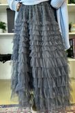 Bowie Mesh Midaxi Skirt Blue Steel /19 =